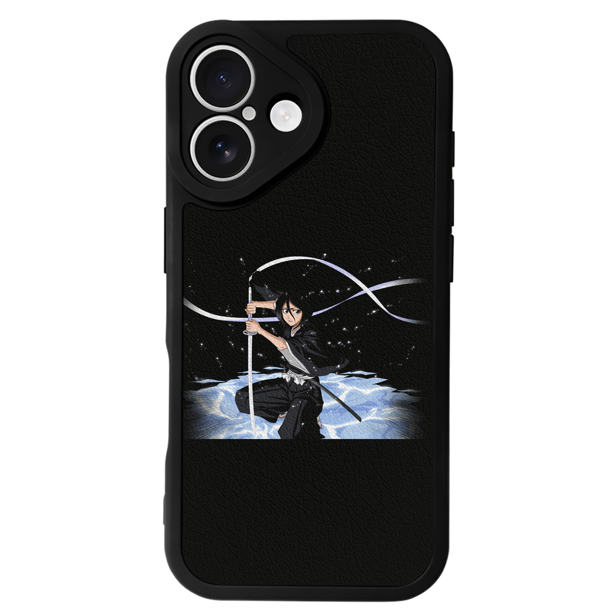 （画像用） ブリーチ 朽木ルキア BLEACH Kuchiki Rukia 【iPhone 16シリーズ対応】シリコンスマホケース（レザー調） 材質：シリコン